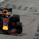 Daniel Ricciardo passes a “bus” marking on the F1 street circuit in Singapore in September of this year.